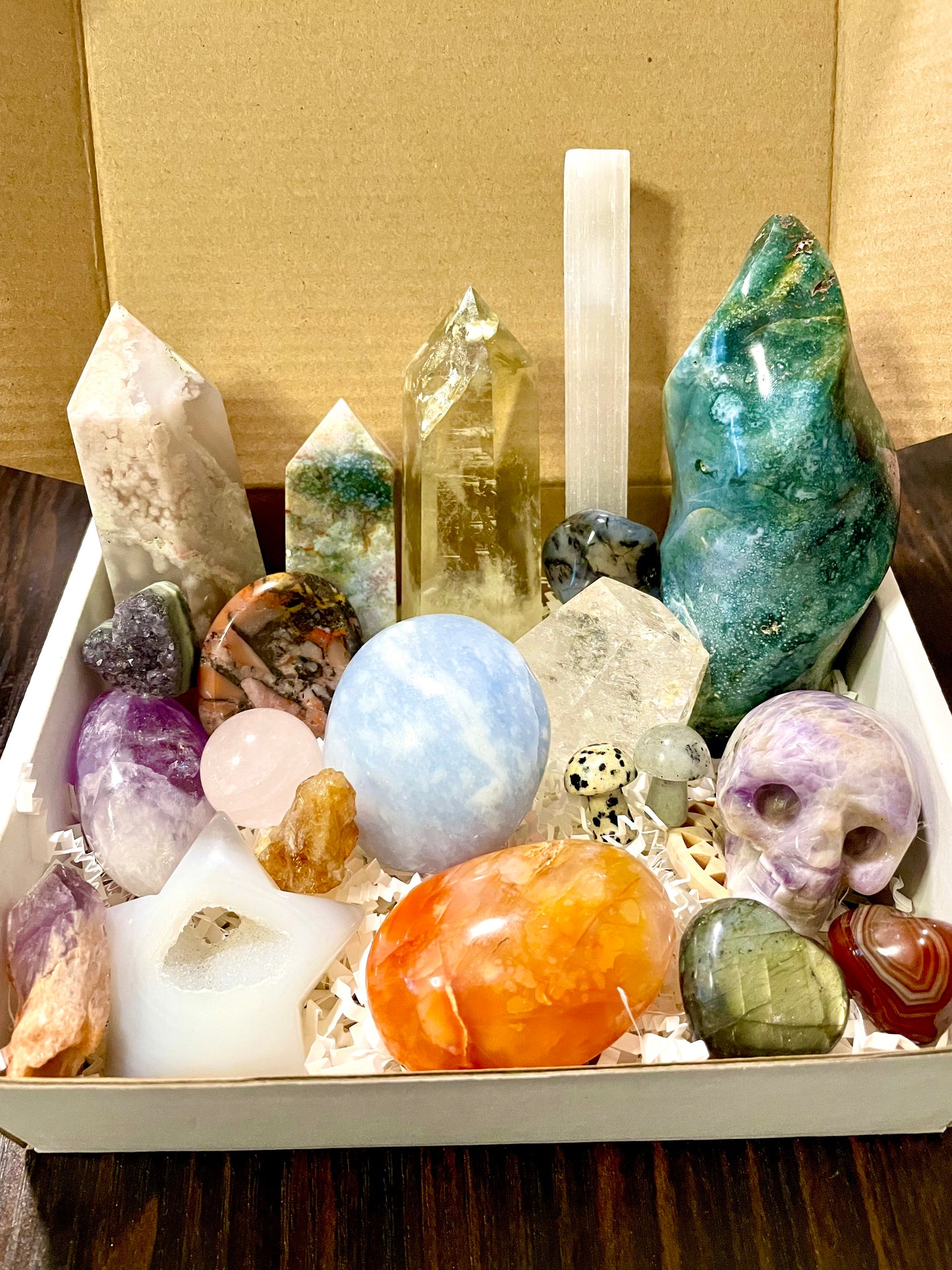 Bruised but Beautiful Crystal Mystery Box