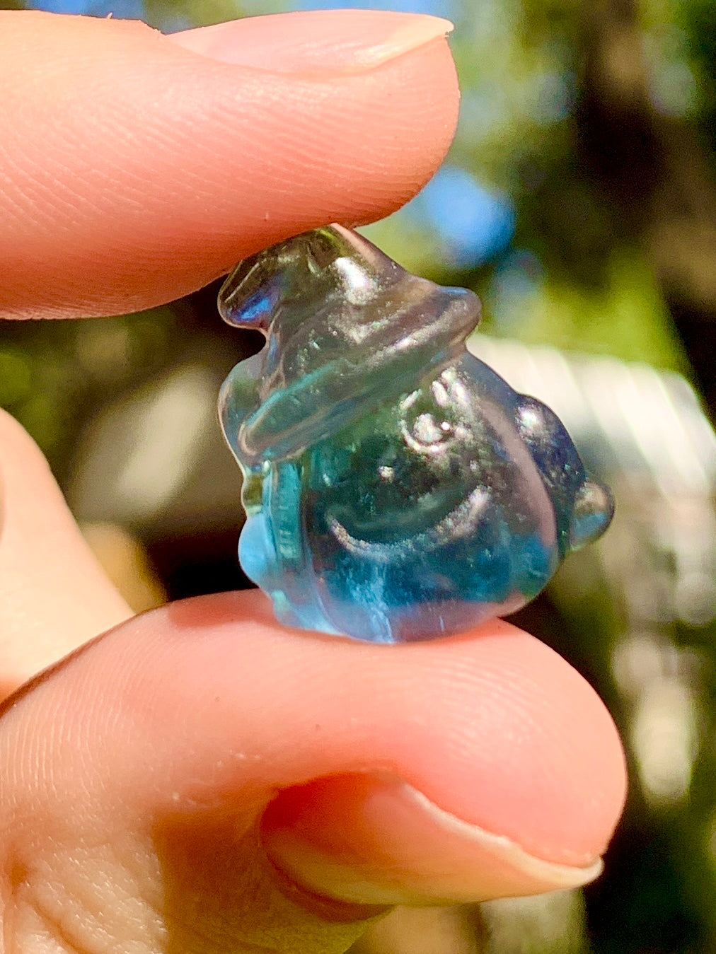 Mini Fluorite Pumpkin Carving